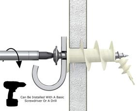 img 2 attached to 🔩 High-Quality Plastic Drywall Anchors for Efficient Drilling Fastening