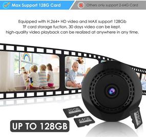 img 2 attached to 📷 Ultimate Mini WiFi Spy Camera: 1080P Hidden Camera with Audio and Video, Night Vision & Motion Detection - Secure Your Home and Office