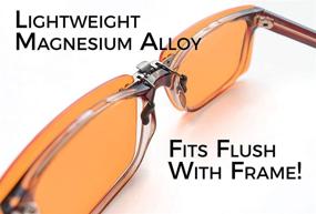 img 1 attached to 💡 ElementsActive Clip-On Amber Fitover Glasses: Enhance Sleep, Reduce Eyestrain, Migraines & Insomnia due to Blue Light