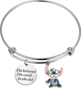 img 4 attached to 🎁 FAADBUK Ohana Jewelry: Cartoon Lover Gift, Y Lariat Jewelry, Perfect Gift for Cartoon Fans