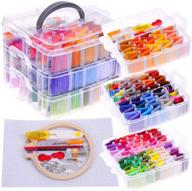 paxcoo embroidery floss kit: complete cross stitch set with 162 colors thread, hoop, fabric, needles & supplies logo