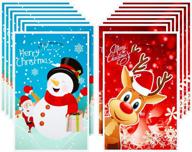 🎄 premium plastic christmas bags: festive candy & treat wrapping bags for merry christmas party supplies logo