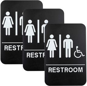 img 4 attached to 🚽 Соответствующая пластиковая табличка для туалета для бизнеса: обеспечение эффективной коммуникации в туалетной комнате