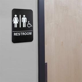 img 1 attached to 🚽 Соответствующая пластиковая табличка для туалета для бизнеса: обеспечение эффективной коммуникации в туалетной комнате