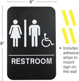 img 3 attached to 🚽 Соответствующая пластиковая табличка для туалета для бизнеса: обеспечение эффективной коммуникации в туалетной комнате