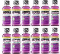 🌿 12-pack of listerine total care fresh mint antiseptic mouthwash, 3.2 ounces (95ml), travel size logo