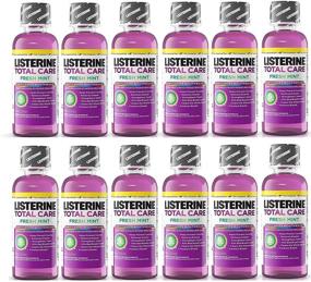 img 4 attached to 🌿 12-Pack of Listerine Total Care Fresh Mint Antiseptic Mouthwash, 3.2 Ounces (95ml), Travel Size