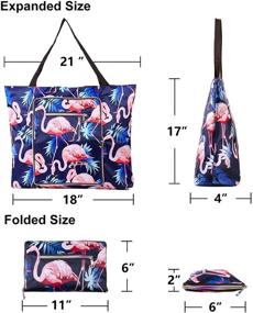 img 1 attached to Utility Flamingo Foldable Waterproof Girlfriend Women's Handbags & Wallets