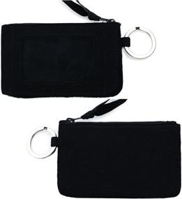 img 2 attached to DONGGANGAJI Classic Black R Women's Wallet with Lanyard - Handbags & Wallets for Women