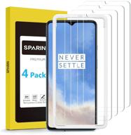 📱 protect and enhance your oneplus 7t with sparin [4-pack] tempered glass screen protectors – perfect fit and premium quality logo