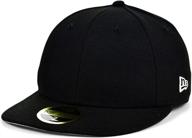 🎩 black custom low pro 59fifty fitted cap by new era: sleek & stylish headwear logo