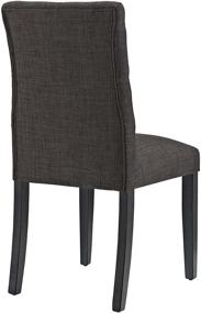 img 1 attached to 🪑 Modway EEI-2231-BRN MO- Duchess Contemporary Tufted Button Upholstered Fabric Parsons Dining Chair in Brown