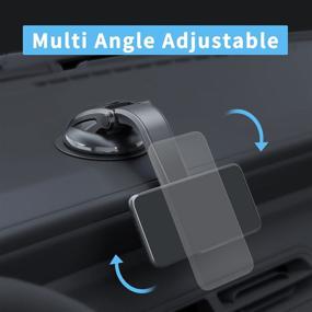 img 1 attached to 📱 Socket User Dashboard Car Phone Mount: DALUZ Suction Cup Holder for Car with 360° Rotation, Collapsible & Compatible with All Smartphones