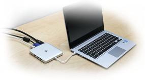 img 1 attached to Impressive IOGEAR Compact USB-C Docking Station with PD Pass-Thru - GUD3C03: Ultimate Connectivity Hub