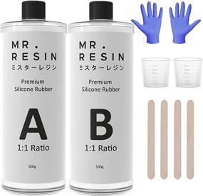img 4 attached to 🔧 Mr. Resin 1kg/2.2lbs Bulk Silicone Rubber Molds Making Kit - Perfect for Resin, Soap, and DIY Crafts