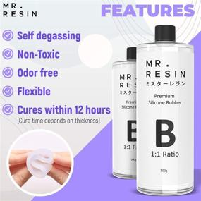 img 2 attached to 🔧 Mr. Resin 1kg/2.2lbs Bulk Silicone Rubber Molds Making Kit - Perfect for Resin, Soap, and DIY Crafts