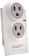 monster home series lcd powerprotect 2-outlets white - discontinued by manufacturer: product overview and reviews logo
