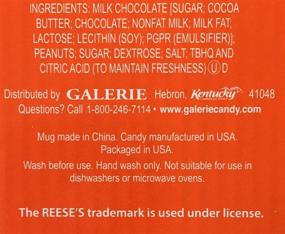 img 2 attached to 🍫 Hershey's Ceramic Travel Mug: Sleek Design with Silicone Band, Lid & Reese's Candy – Perfect for On-the-Go sipping!