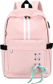 img 4 attached to 🎒 Fashionable Pink Joymoze Classic School Backpack for Teen Girls