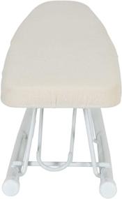 img 3 attached to 🏠 Household Essentials Basic Sleeve Mini Ironing Board - Natural Cover, White Finish, 4.5" x 20" Ironing Surface: Compact & convenient for efficient wrinkle-removal