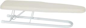 img 4 attached to 🏠 Household Essentials Basic Sleeve Mini Ironing Board - Natural Cover, White Finish, 4.5" x 20" Ironing Surface: Compact & convenient for efficient wrinkle-removal