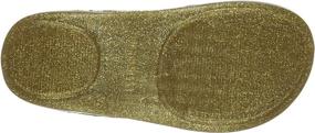 img 1 attached to Mini Melissa CA Ballet Mary Jane for Toddlers - Gold Glitter, Size 5M