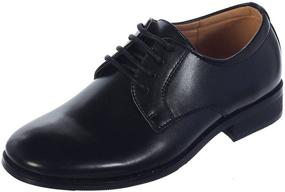 img 1 attached to Discover the Perfect Avery Hill Boys Patent Leather Special Occasion Christening Shoes - Choose from Shiny or Matte Finish!