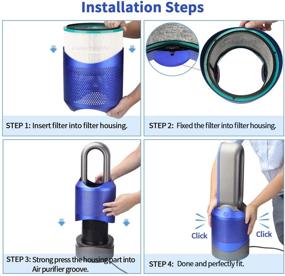 img 3 attached to 🔍 Colorfullife 2 Pack Replacement Filters for Dyson HP01, HP02, DP01, DP02: A Cost-effective Alternative to Part # 968125-03