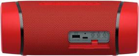 img 2 attached to Sony SRS-XB33 EXTRA BASS Беспроводная портативная колонка – IP67 водонепроницаемая, Bluetooth, 24-часовой аккумулятор, встроенный микрофон для звонков (красный)