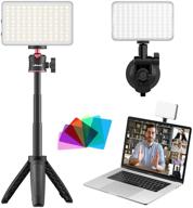 enhanced video conferencing lighting kit: led video tripod light for laptop, computer video conferencing, recording, remote working, zoom meeting, self broadcasting, and live streaming logo