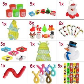 img 3 attached to 🎅 Christmas Pop Fidget Toy Packs with Dimple Stress Relief - Fun Party Favors & Stocking Stuffers for Kids (Christmas-44)