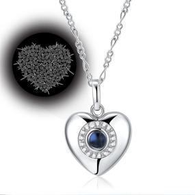 img 3 attached to Necklace Roses Heart Pendant Diamond