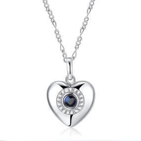 img 4 attached to Necklace Roses Heart Pendant Diamond