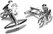 bicycle cufflinks cycle rider cleaner logo