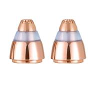 🌹 rose gold eyebrow hair remover replacement heads (2-pack) - compatible with finishing touch flawless brows for women logo