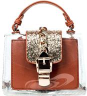 👜✨ персональные прозрачные сумки на плечо "buddy glitter" с голографическим эффектом и кошельками логотип