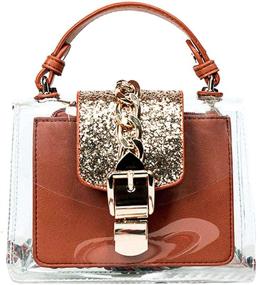 img 1 attached to 👜✨ Персональные прозрачные сумки на плечо "Buddy Glitter" с голографическим эффектом и кошельками