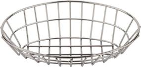 img 3 attached to 📦 Enhance Your Kitchen Organization with G.E.T. Enterprises Chrome Oval Metal Wire Basket from Metal Wire Baskets Collection