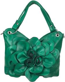 img 3 attached to Grey Zzfab Flower Purse Clasp Women's Handbags & Wallets - Wallets Collection