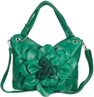 grey zzfab flower purse clasp women's handbags & wallets - wallets collection logo