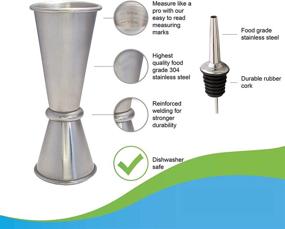 img 3 attached to 🍹 Stainless Steel Bartending Measurements Tool for Bartenders - Bartender Measurement