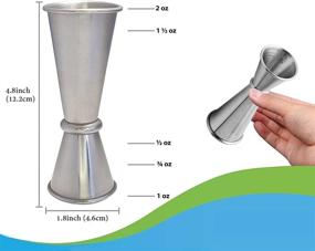 img 2 attached to 🍹 Stainless Steel Bartending Measurements Tool for Bartenders - Bartender Measurement