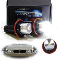 ijdmtoy (2) белые светодиодные кольца angel eye marker для серии bmw 5 6 7 x3 x5 (e39 e53 e60 e63 e64 e65 e66 e83), 7000к белый - улучшите ваш bmw стильными angel eyes! логотип