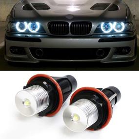 img 3 attached to iJDMTOY (2) Белые светодиодные кольца Angel Eye Marker для серии BMW 5 6 7 X3 X5 (E39 E53 E60 E63 E64 E65 E66 E83), 7000К белый - Улучшите ваш BMW стильными Angel Eyes!