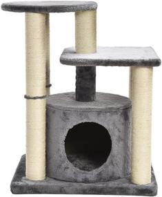 img 4 attached to AmazonBasics Cat Tree Condo Small