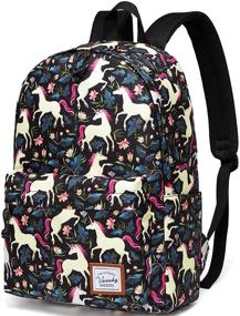 img 4 attached to 🦄 VASCHY Lightweight Water Resistant Unicorn Backpacks - Enhanced SEO