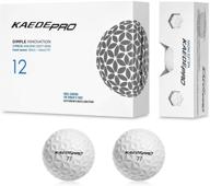 kaede pro golf ball 3-piece white golf balls - 12-pack for men and women logo