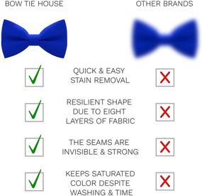 img 2 attached to 🎩 Timeless Pre-Tied Bow Tie: Premium Men's Accessories - Ties, Cummerbunds & Pocket Squares