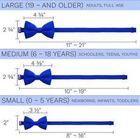 img 1 attached to 🎩 Timeless Pre-Tied Bow Tie: Premium Men's Accessories - Ties, Cummerbunds & Pocket Squares