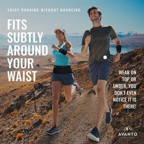 img 2 attached to 🏃 AVANTO Slim Fit Running Belt with Wrist Wallet and Zippered Phone Holder - Ideal for Running, Travel, and Everyday Use - Unisex Design for Enhanced Comfort and Convenience